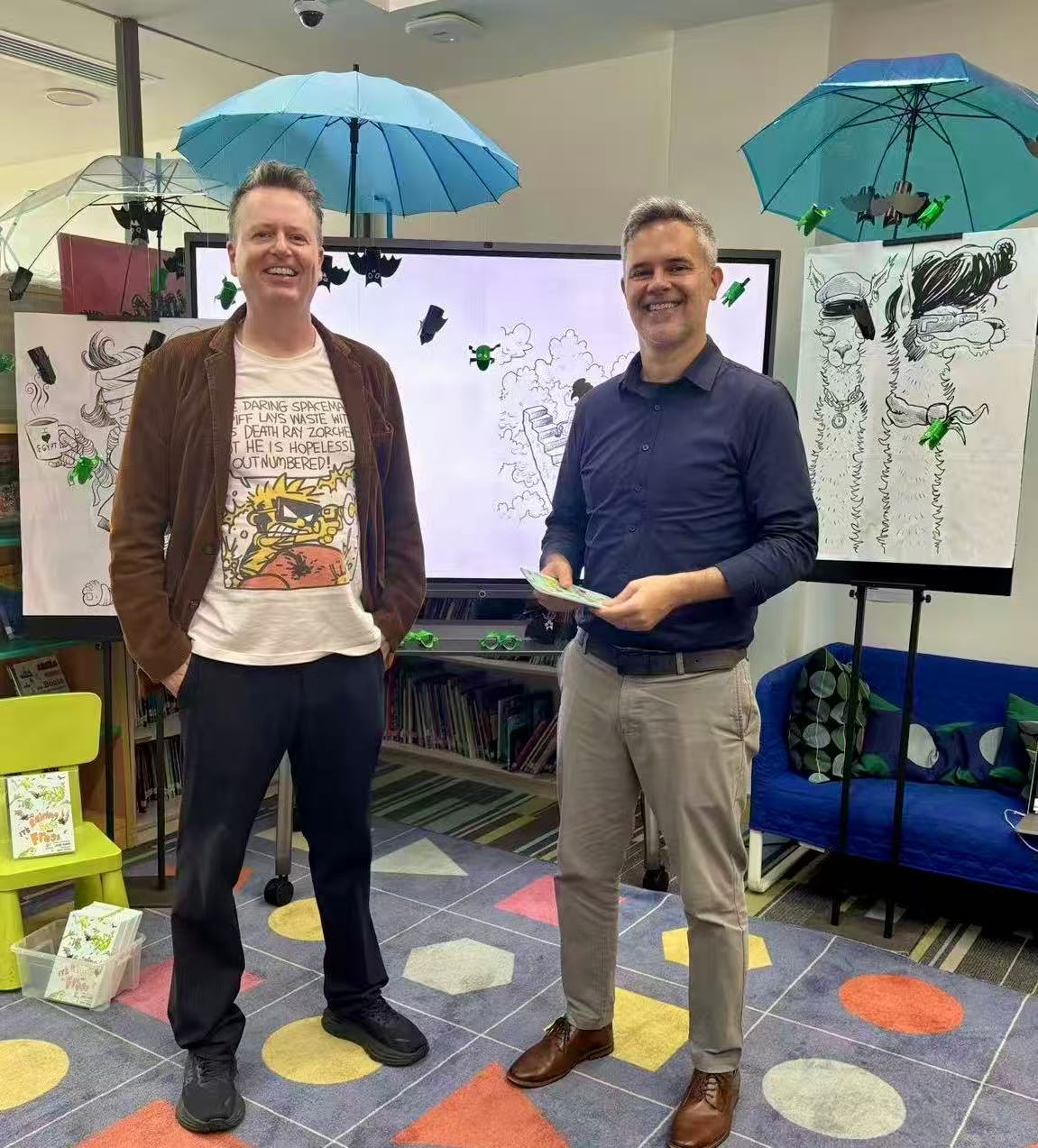 Visit to YCIS for Poetry Book&nbsp;Reading!